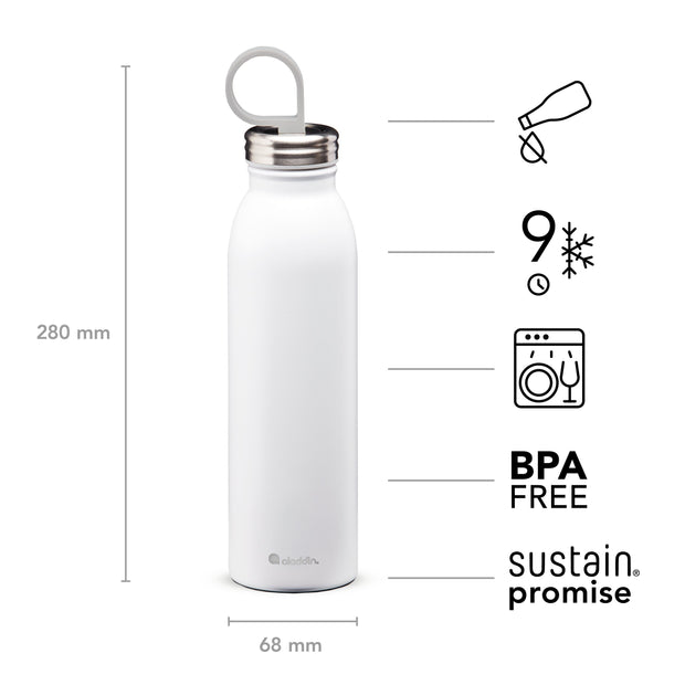 Chilled Thermavac™ Colour Stainless Steel Water Bottle 0.55L