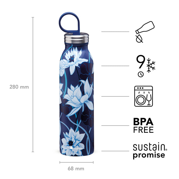 Chilled Thermavac™ Style Stainless Steel Water Bottle 0.55L