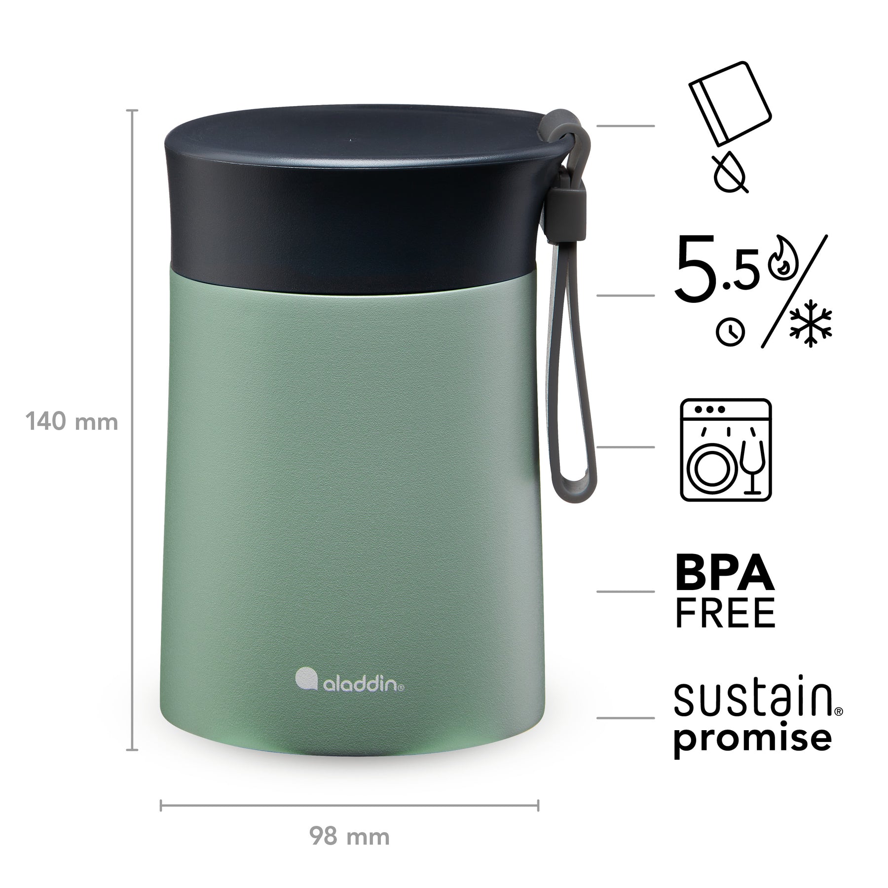 Bistro Jar Safe Dishwasher Food Steel Now Stainless | Aladdin