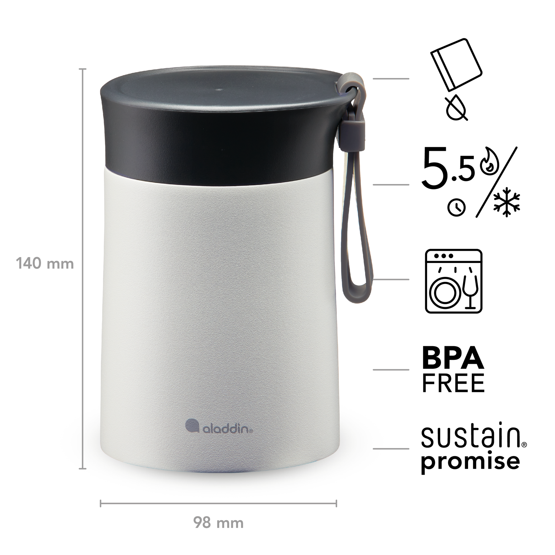 Bistro Stainless Steel | Aladdin Safe Now Food Dishwasher Jar
